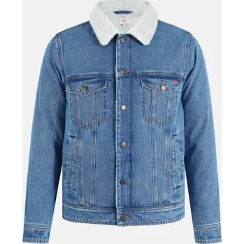 Pánská casual bunda Lee Cooper Borg LinJkt Sn54 Mid Wash 2XL