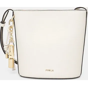 Kabelka Kožená kabelka Furla béžová barva, WE00859 ARE000 PNN00 WE00859.ARE000.PNN00 01X, vel. ONE SIZE