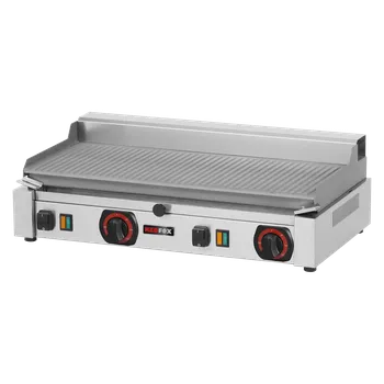 Kuchyňský gril REDFOX Grilovací deska elektrická rýhovaná stolní 230 V