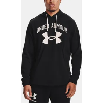 Pánská mikina Under Armour Mikina RIVAL TERRY BIG LOGO HD-BLK - Pánské Under Armour černá | bílá 1585250