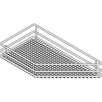 VS SUB sada závěsných stříbrných košů Saphir 45°levý KB 300mm stříbrný