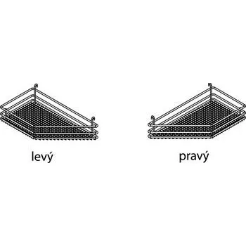 VS SUB sada závěsných košů Saphir 45° KB 300 levý
