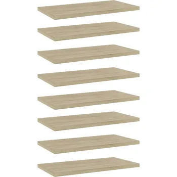 police Přídavné police 4 ks dub sonoma 100 x 20 x 1,5 cm dřevotříska