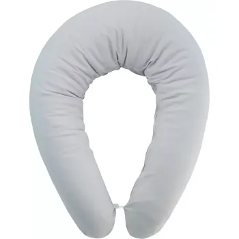 Povlak na kojící polštář ESITO | Kojící polštář jednobarevný šedý - šedá / 190 x 33 cm