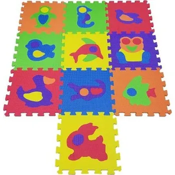 Hrací deka Cosing Pěnová podložka puzzle - Zvířátka 10ks