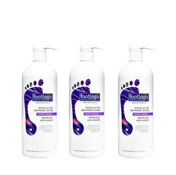 Tělový peeling Sada Footlogix 3ks Footlogix Exfoliating Seaweed Scrub (15) 946ML