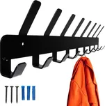 Nástěnný věšák 17 háčků - černý