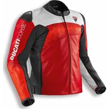 Moto bunda Kožená bunda Ducati Corse C7 perforovaná velikost 50
