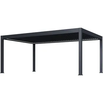 Zahrada Rojaplast Luxusní ELEKTRICKÁ bioklimatická pergola PRESTIGE 6x4 m, hliník - volně stojící