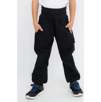 Dívčí kalhoty Černé softshell kalhoty s beránkem Velikost: 122/128