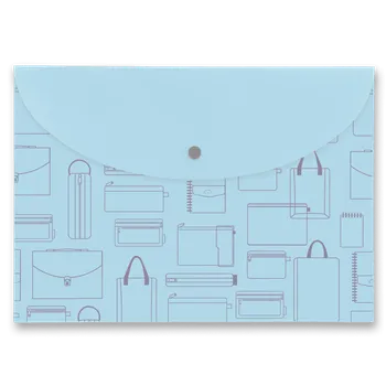 Spisovka s drukem FolderMate Vintage A4 - modrá