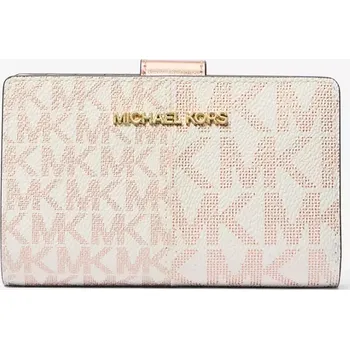 Peněženka MICHAEL KORS dámská peněženka, metalická Jet Set růžová