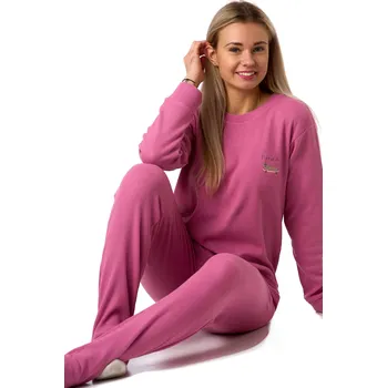 Dámské noční prádlo Dámské pyžamo magenta TERMO hřejivé a měkké 1B2365 růžová xl