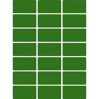 Samolepící etiketa Samolepicí etikety 63,5 x 29,6 mm, 27 etiket, A4, 20 listů, zelené