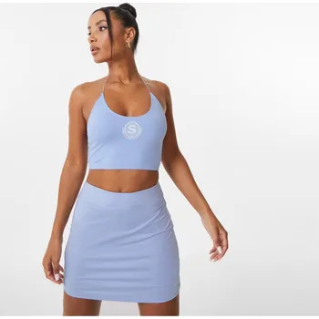 Kalhotky Slazenger Sofia Richie Halter Crop Top Blue 10 (38)