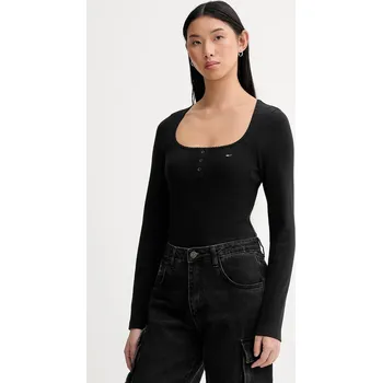 Body Body Tommy Jeans DW0DW22533 černá 99X, vel. XS