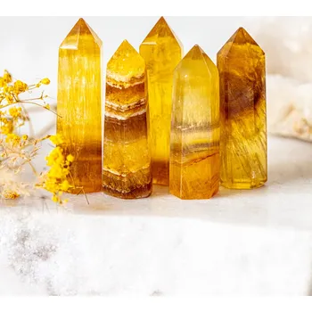 Sběratelství YogaDay Obelisk ze Žlutého fluoritu