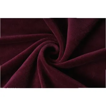 Kojenecký plyš, bordó, látky, metráž