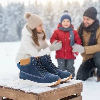 Chlapecké tenisky Protetika - zimní boty HENSON navy - zateplené kožešinkou - TOP AKCE! Veľkosť: 31