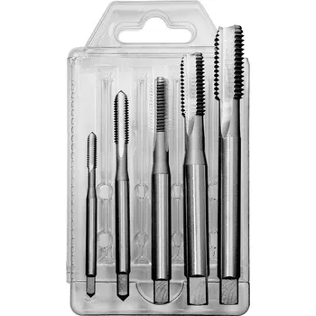 Ruční nářadí NÁSTROJE CZ Sada strojních závitníků CZZ101;CZZ104 M5 - M12 HSS 2N přímá drážka PN8/1371(DIN371);PN8/1376(DIN376) - CZZ101-012