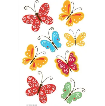 samolepka SusyCard - Etikety motýlci, 3 archy