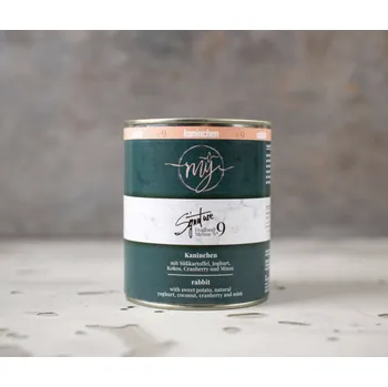 Krmivo pro psa Paul & Paulina Konzerva pro psy my Signature menu - králík, batáty, jogurt, kokos, brusinka 410g