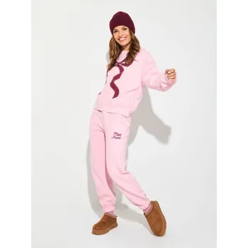 Dámské kalhoty Sinsay - Kalhoty joggers - pastelová růžová - 655FJ-03X - 655FJ-03X-XL