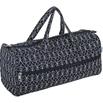 Organizér galanterie Taška na pletení a háčkování - Černobílá (Knitting Bag Deco)