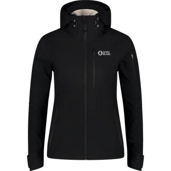 Dámská softshellová bunda Černá dámská zateplená softshellová nepromokavá bunda BANG - 34