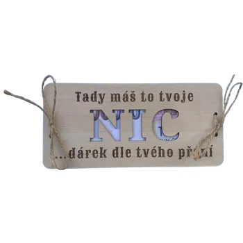 Přání NIC na peníze