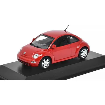autíčko Volkswagen New Beetle 1998 červený 1:43 VW Beetle - kovový model