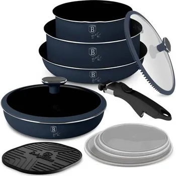 Hrnec Sada nádobí Berlingerhaus s titanovým povrchem 10 ks Deep Sea Collection