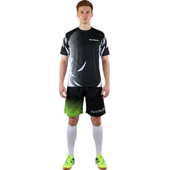 FLOORBEE Hexagon Black/white Florbalový set XL, černá / bílá