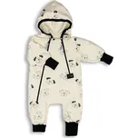 Esito (ušito v ČR) Rostoucí dětský teplákový overal TLAPKA smetanový