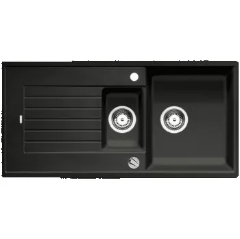Granitový dřez Blanco ZIA 6 S Silgranit černá oboustranné provedení s excentrem - 526020
