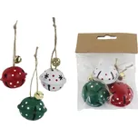 MOREX, s.r.o. Rolničky kovové 4 x 4 x 3 cm barevné 3 ks