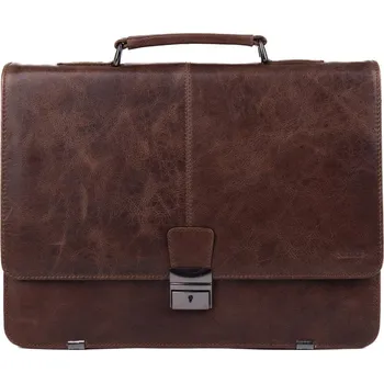 Módní doplněk SEGALI Pánský kožený kufřík, chestnut