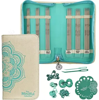 Jehlice KnitPro Mindful Gracious set ponožkových jehlic 15cm (KnitPro Gracious Double Pointed Needle Set 15cm)