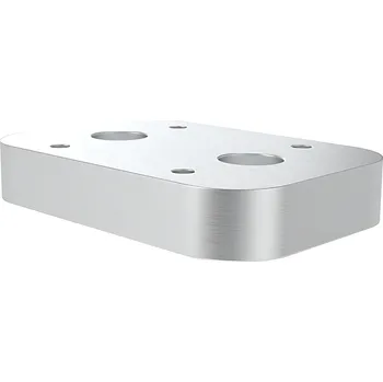 Stavební profil Alusic Příruba na kulaté profily AC 45-8 45x90, pro montáž koleček s přírubou 60x60