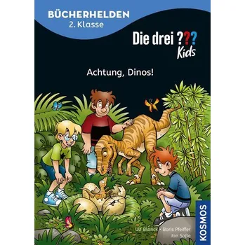 První čtění Die drei ??? Kids, Bücherhelden 2. Klasse, Achtung, Dinos! - Pfeiffer, Boris