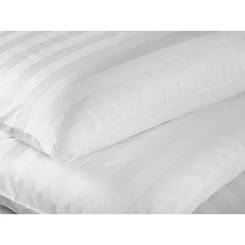 Mirtex Látka SATEEN 150/100 Bílá 20mm hotelový pruh šíře 285cm Zbytková metráž