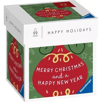 Puzzle RAVENSBURGER Happy Holidays Veselé Vánoce a štastný nový rok 99 dílků