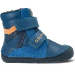 D.D.STEP W073-52306B Modrá | Dětské zimní zateplené barefoot boty - 22