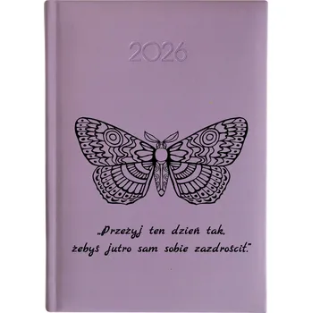 Kalendář Knižní kalendář 2026 A5 FunnyCase fialový