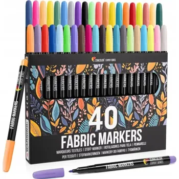 FIXY Zenacolor 40 kusů FIXY popisovače barevné na tkaniny NEJLEPŠÍ