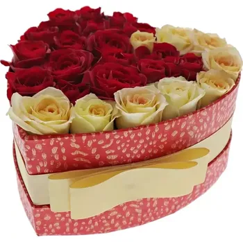 Dárková krabička Krabička růží OFIRA červená 15x8cm