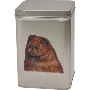 Dóza na potraviny Plechová dóza s obrázkem perské kočky