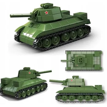 ostatní stavebnice STAVEBNICE vojenské TANK pásový konstrukční 415 dílů T34 (KL31)
