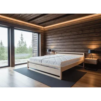 Postel Interier-Stejskal | Postel z masivu RAVENA - Rozměr postele 90x200, Barva Borovice lakovaná