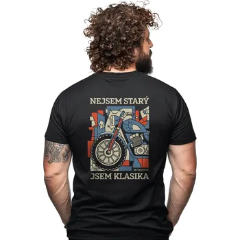 Motodoplněk Funkční tričko nanosilver® JSEM KLASIKA černé XL